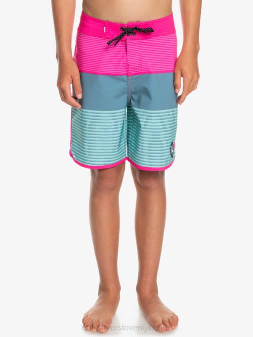 Quiksilver PJ4H2268 fantje roza glo 8-16 surfsilk tijuana yth 17 kratke hlače za desko