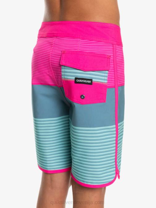 Quiksilver PJ4H2268 fantje roza glo 8-16 surfsilk tijuana yth 17 kratke hlače za desko