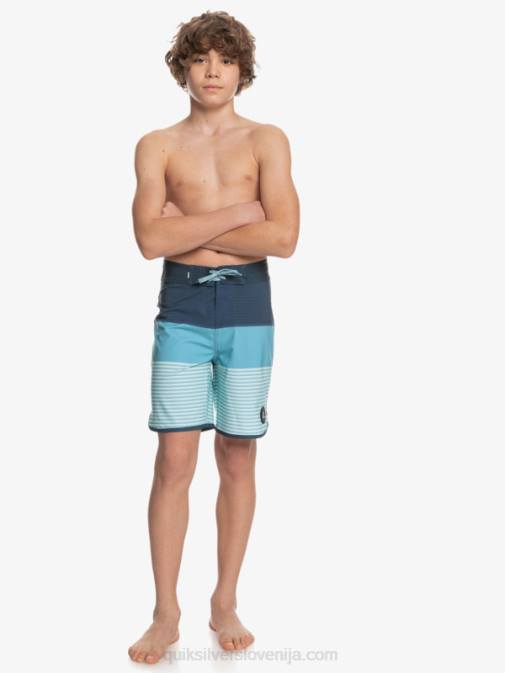 Quiksilver PJ4H2269 fantje insignija modra 8-16 surfsilk tijuana yth 17 kratke hlače za desko