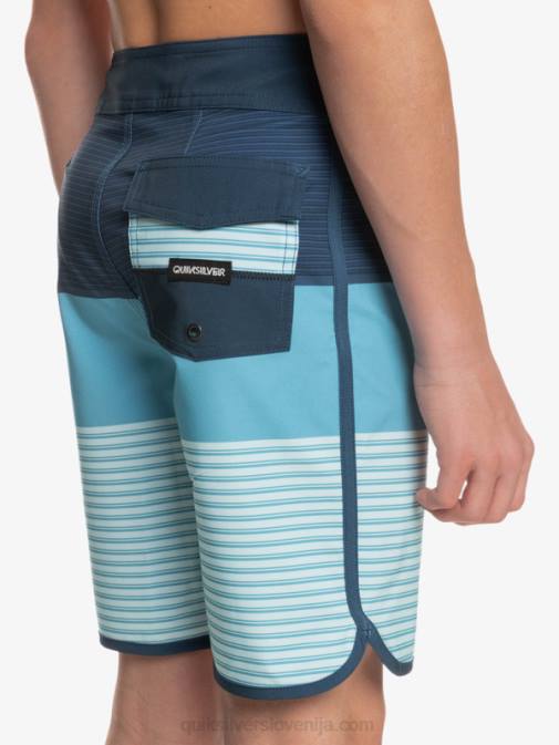Quiksilver PJ4H2269 fantje insignija modra 8-16 surfsilk tijuana yth 17 kratke hlače za desko
