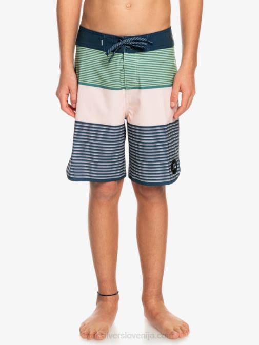 Quiksilver PJ4H2271 fantje zastrta vrtnica 8-16 surfsilk tijuana yth 17 kratke hlače za desko