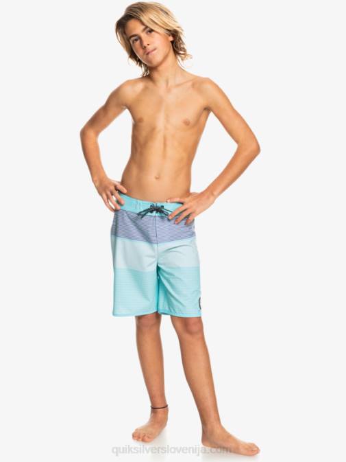 Quiksilver PJ4H2273 fantje angelsko modra 8-16 surfsilk tijuana yth 17 kratke hlače za desko