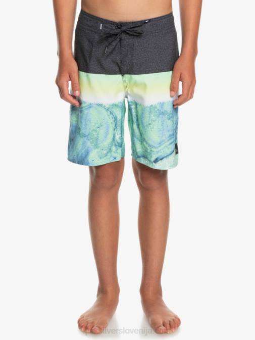 Quiksilver PJ4H2274 fantje zeleni pepel 8-16 vsakodnevna plošča yth 17 boardshort