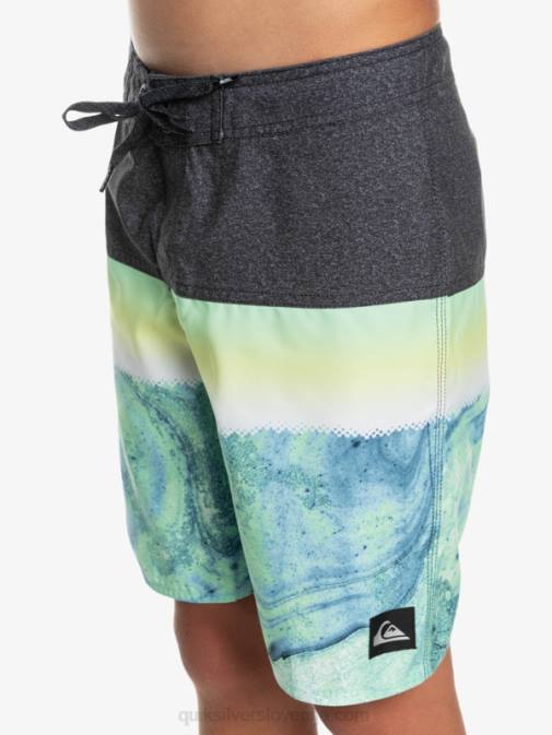 Quiksilver PJ4H2274 fantje zeleni pepel 8-16 vsakodnevna plošča yth 17 boardshort