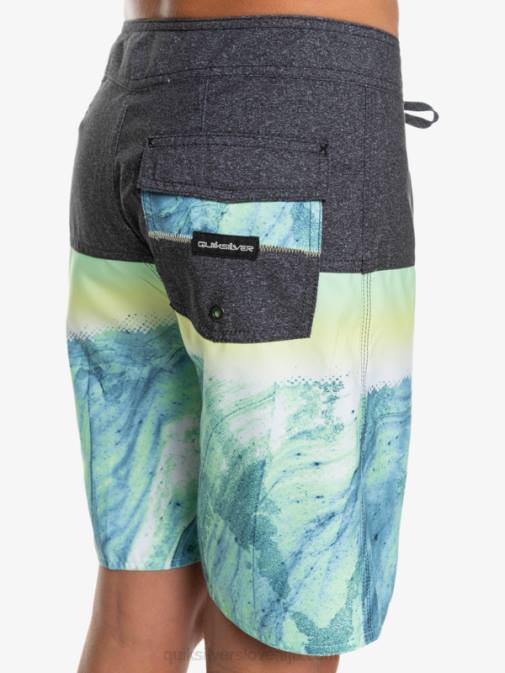 Quiksilver PJ4H2274 fantje zeleni pepel 8-16 vsakodnevna plošča yth 17 boardshort