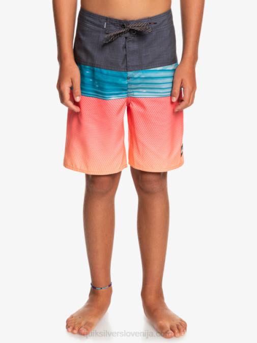 Quiksilver PJ4H2275 fantje pomarančni pop 8-16 vsakodnevna plošča yth 17 boardshort