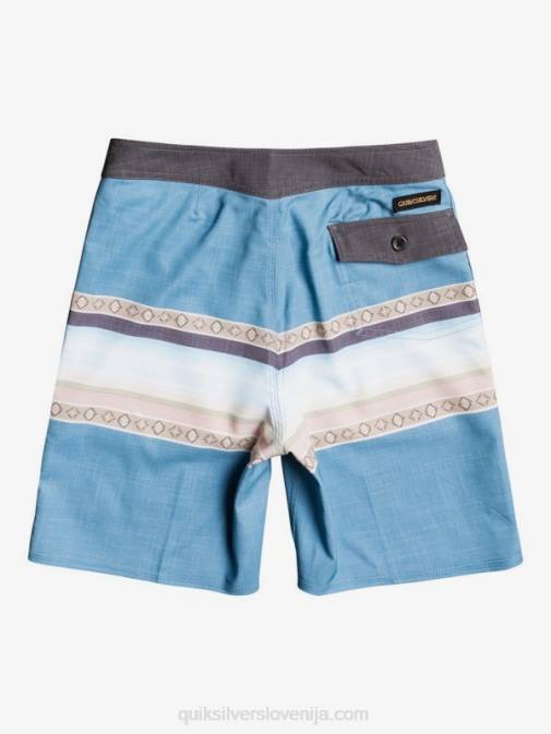 Quiksilver PJ4H2281 fantje modra nebesa 8-16 svilene deskarske hlače 17 surf silk