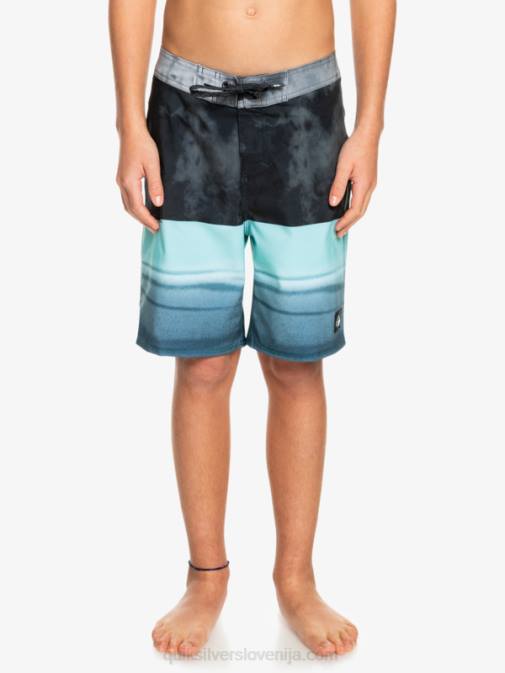 Quiksilver PJ4H2298 fantje Črna 8-16 surfsilk five-0 17 kratke hlače za desko