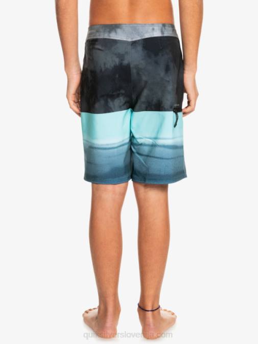 Quiksilver PJ4H2298 fantje Črna 8-16 surfsilk five-0 17 kratke hlače za desko