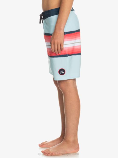 Quiksilver PJ4H2302 fantje modro siva 8-16 surfsilk resin tint 17 kratke hlače za desko