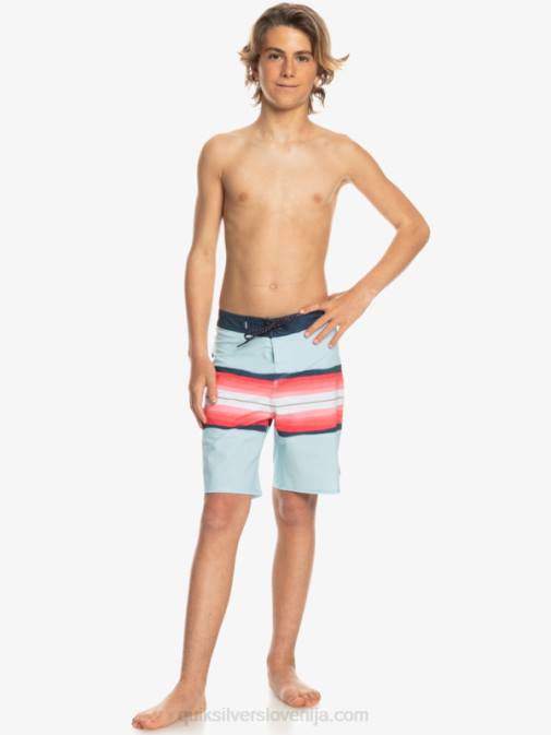 Quiksilver PJ4H2302 fantje modro siva 8-16 surfsilk resin tint 17 kratke hlače za desko