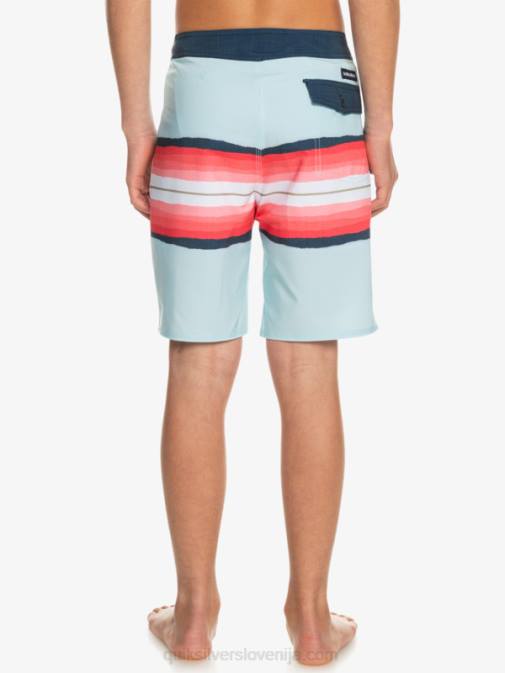 Quiksilver PJ4H2302 fantje modro siva 8-16 surfsilk resin tint 17 kratke hlače za desko