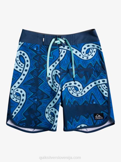 Quiksilver PJ4H2328 fantje insignija modra 8-16 surfsilk throwback 17 kratke hlače za desko