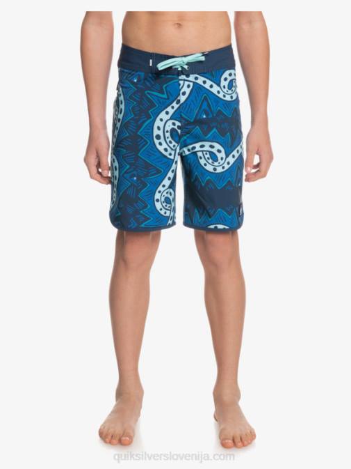 Quiksilver PJ4H2328 fantje insignija modra 8-16 surfsilk throwback 17 kratke hlače za desko