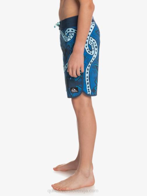 Quiksilver PJ4H2328 fantje insignija modra 8-16 surfsilk throwback 17 kratke hlače za desko