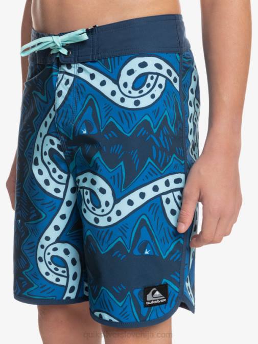 Quiksilver PJ4H2328 fantje insignija modra 8-16 surfsilk throwback 17 kratke hlače za desko