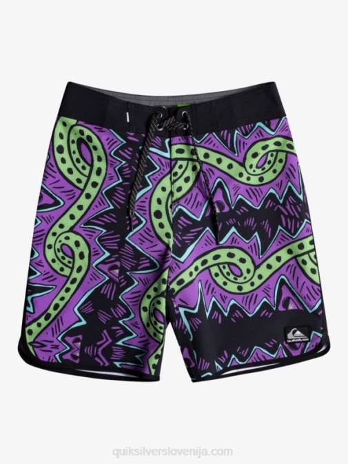 Quiksilver PJ4H2329 fantje Črna 8-16 surfsilk throwback 17 kratke hlače za desko