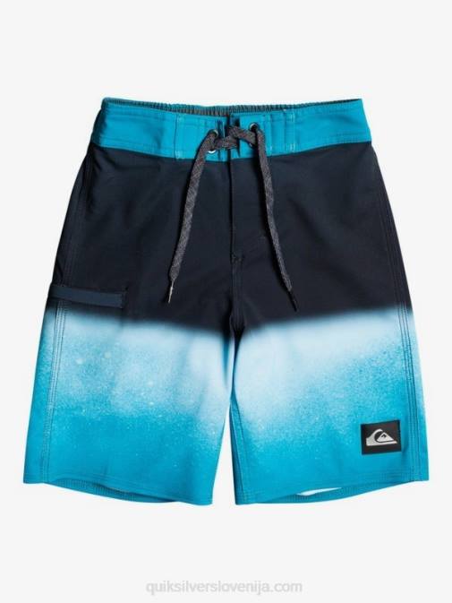 Quiksilver PJ4H2335 fantje fjord modra 2-7 surfsilk plošča 14 reciklirane deske hlače