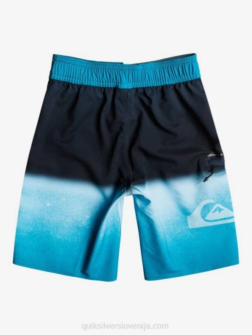 Quiksilver PJ4H2335 fantje fjord modra 2-7 surfsilk plošča 14 reciklirane deske hlače