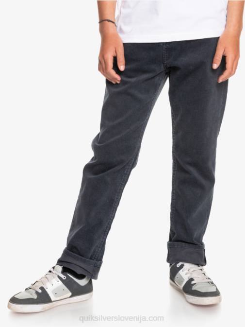 Quiksilver PJ4H2330 fantje Črna 8-16 kracker zožene hlače iz samleta