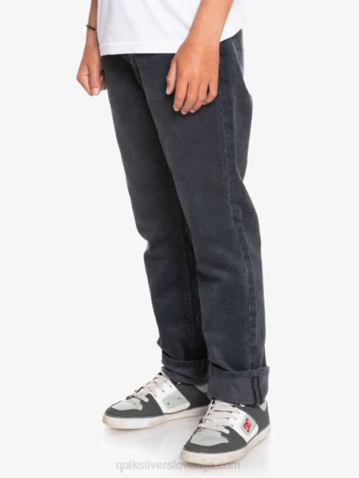 Quiksilver PJ4H2330 fantje Črna 8-16 kracker zožene hlače iz samleta