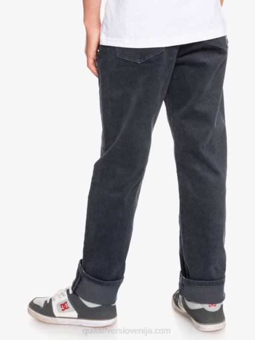 Quiksilver PJ4H2330 fantje Črna 8-16 kracker zožene hlače iz samleta