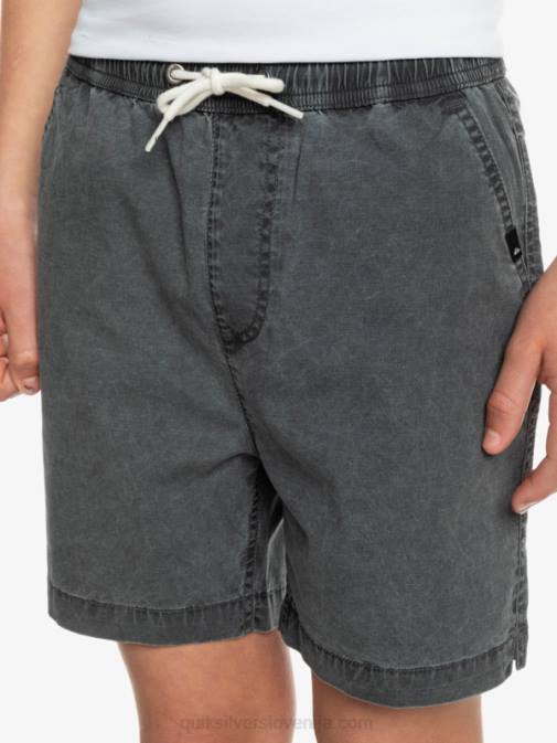 Quiksilver PJ4H2079 fantje Črna Kratke hlače z elastiko v pasu 8-16 taxer 15