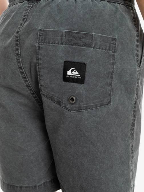 Quiksilver PJ4H2079 fantje Črna Kratke hlače z elastiko v pasu 8-16 taxer 15