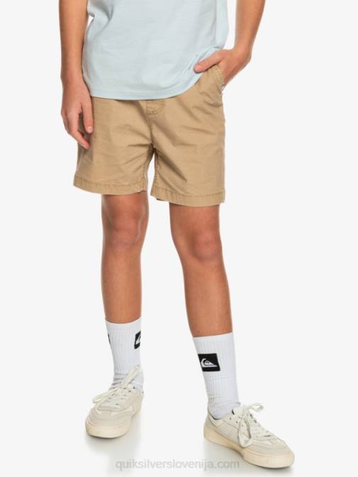 Quiksilver PJ4H2080 fantje plage Kratke hlače z elastiko v pasu 8-16 taxer 15
