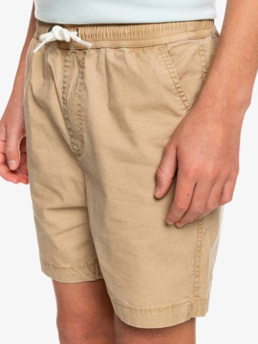 Quiksilver PJ4H2080 fantje plage Kratke hlače z elastiko v pasu 8-16 taxer 15