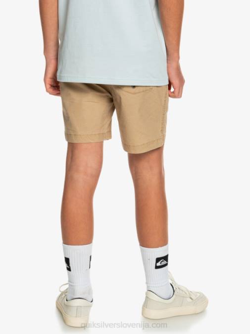 Quiksilver PJ4H2080 fantje plage Kratke hlače z elastiko v pasu 8-16 taxer 15