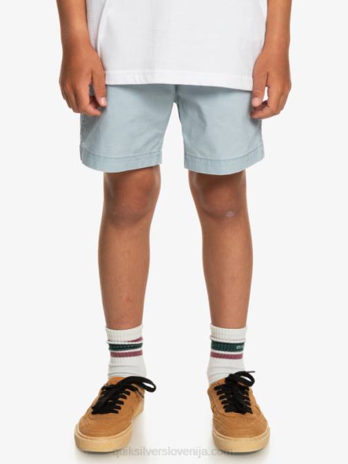 Quiksilver PJ4H2082 fantje nebeško modra Kratke hlače z elastiko v pasu 8-16 taxer 15