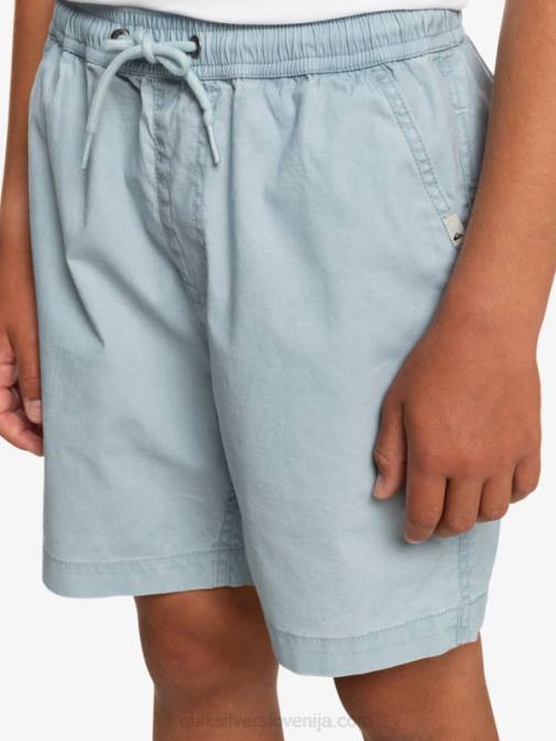 Quiksilver PJ4H2082 fantje nebeško modra Kratke hlače z elastiko v pasu 8-16 taxer 15