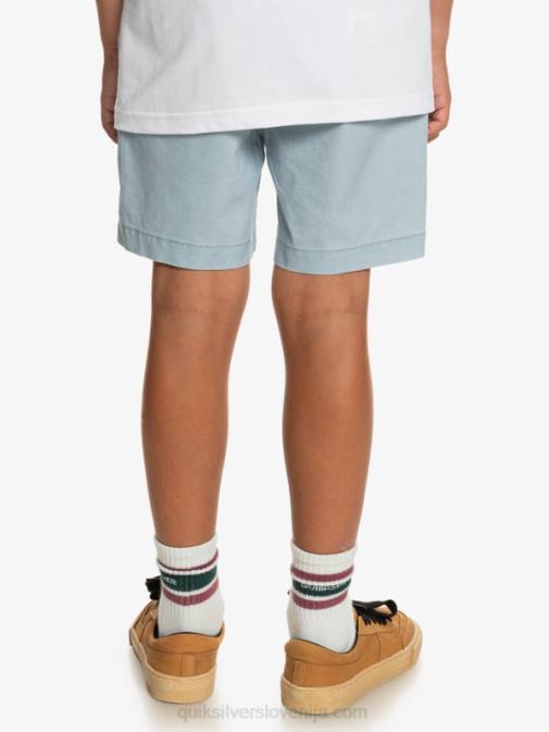 Quiksilver PJ4H2082 fantje nebeško modra Kratke hlače z elastiko v pasu 8-16 taxer 15