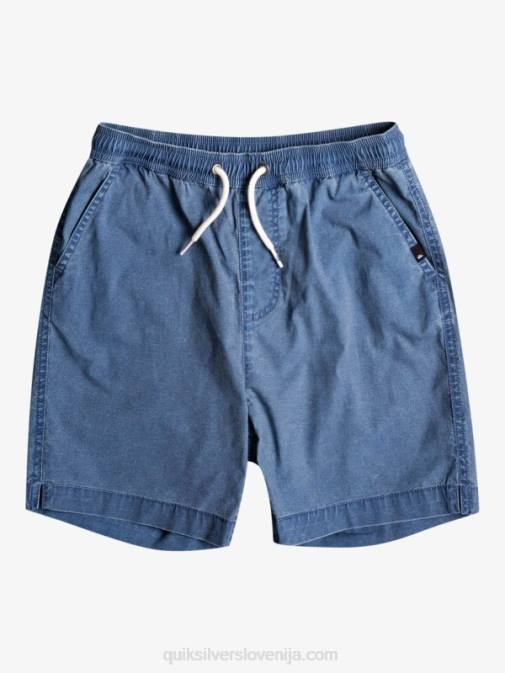 Quiksilver PJ4H2083 fantje insignija modra Kratke hlače z elastiko v pasu 8-16 taxer 15