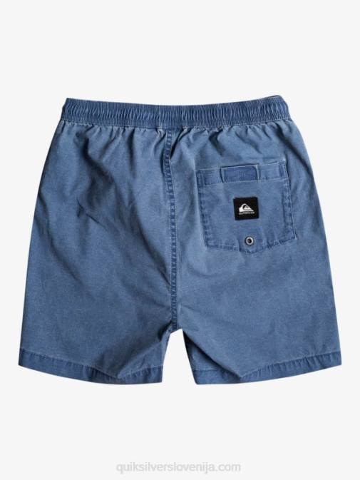 Quiksilver PJ4H2083 fantje insignija modra Kratke hlače z elastiko v pasu 8-16 taxer 15