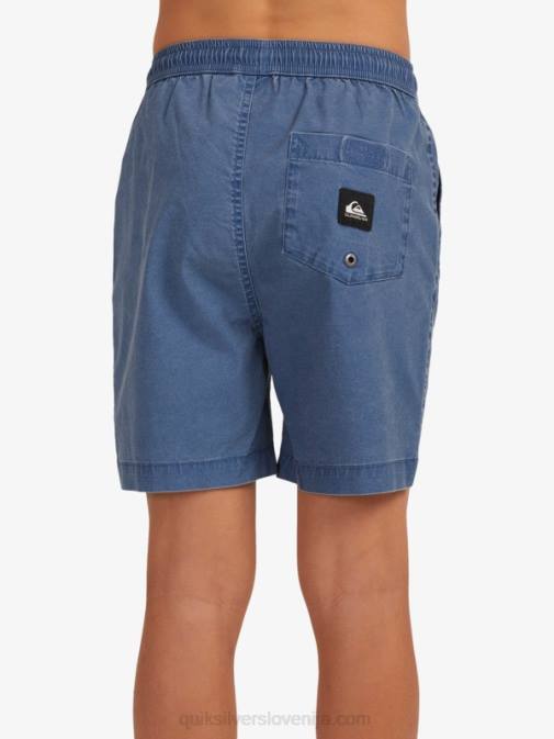 Quiksilver PJ4H2083 fantje insignija modra Kratke hlače z elastiko v pasu 8-16 taxer 15