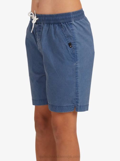 Quiksilver PJ4H2083 fantje insignija modra Kratke hlače z elastiko v pasu 8-16 taxer 15