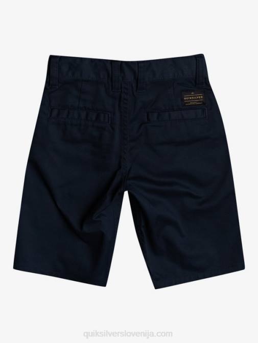 Quiksilver PJ4H2104 fantje mornarsko modri blazer 2-7 vsakodnevne union raztegljive kratke hlače chino