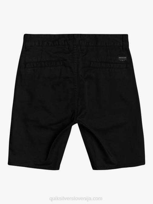 Quiksilver PJ4H2109 fantje Črna 8-16 nove raztegljive kratke hlače chino union za vsak dan
