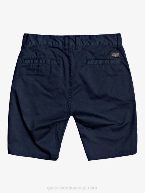 Quiksilver PJ4H2110 fantje mornarsko modri blazer 8-16 nove raztegljive kratke hlače chino union za vsak dan