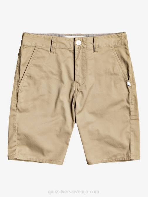Quiksilver PJ4H2111 fantje elmwood 8-16 nove raztegljive kratke hlače chino union za vsak dan