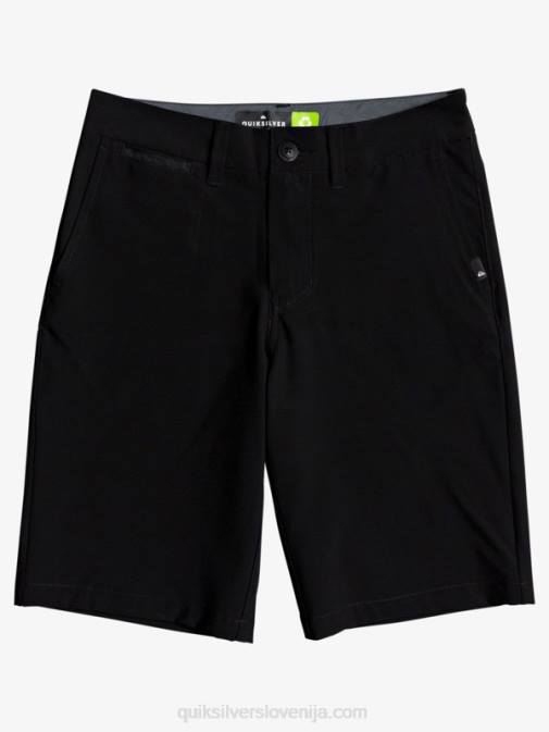 Quiksilver PJ4H2237 fantje Črna 8-16 sindikalne dvoživke 19 hibridne kratke hlače