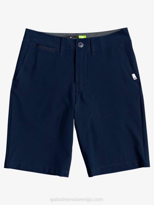 Quiksilver PJ4H2238 fantje mornarsko modri blazer 8-16 sindikalne dvoživke 19 hibridne kratke hlače
