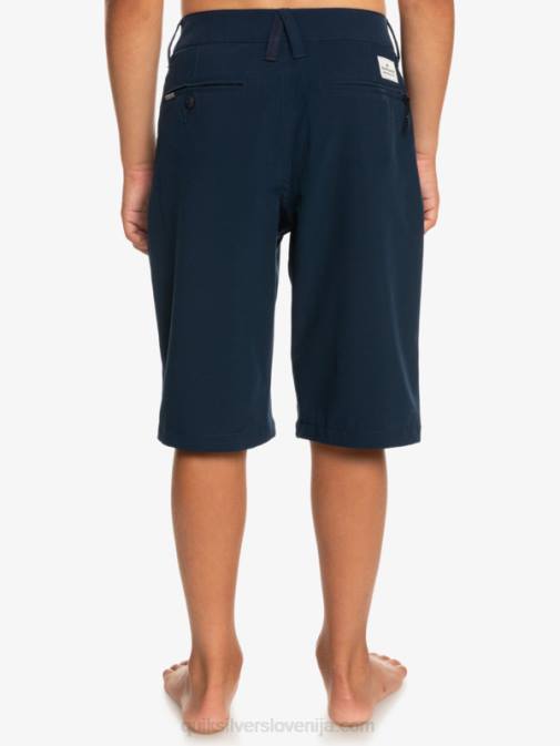 Quiksilver PJ4H2238 fantje mornarsko modri blazer 8-16 sindikalne dvoživke 19 hibridne kratke hlače