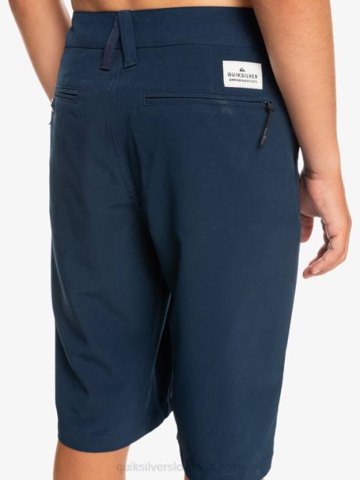 Quiksilver PJ4H2238 fantje mornarsko modri blazer 8-16 sindikalne dvoživke 19 hibridne kratke hlače