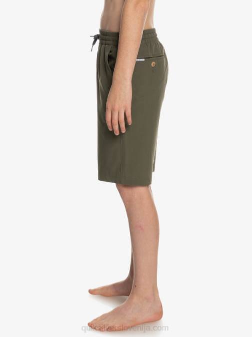 Quiksilver PJ4H2255 fantje grozdni list 8-16 oceanske elastične kratke hlače amph yth 18 hybrid