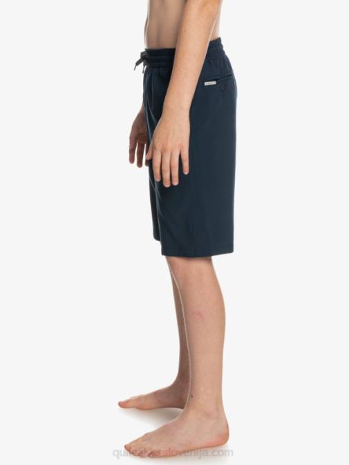 Quiksilver PJ4H2256 fantje mornarsko modri blazer 8-16 oceanske elastične kratke hlače amph yth 18 hybrid
