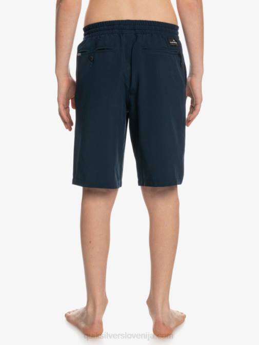 Quiksilver PJ4H2256 fantje mornarsko modri blazer 8-16 oceanske elastične kratke hlače amph yth 18 hybrid