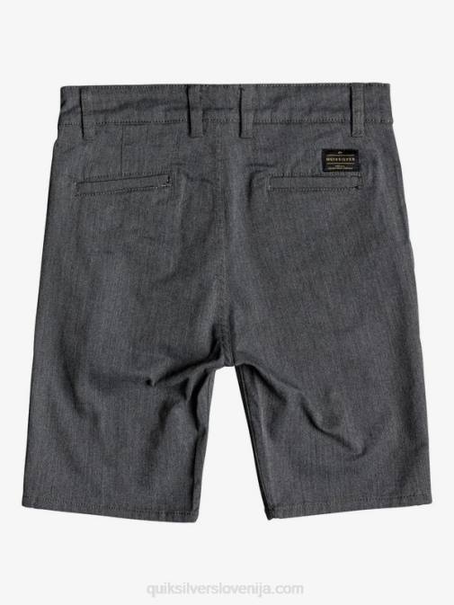 Quiksilver PJ4H2279 fantje temno sivo vresje 8-16 nove kratke hlače chino za vsak dan union 17